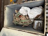 a box with a bunch of junk inside of it