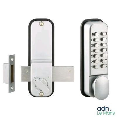 an image of a close up of a door handle and a lock
