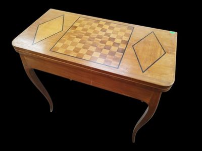 Table à jeux de style Directoire 68 x 73 x 37 cm