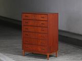 a small chest of drawers in a room with a wooden floor