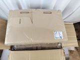 boxes are stacked on top of each other on a table