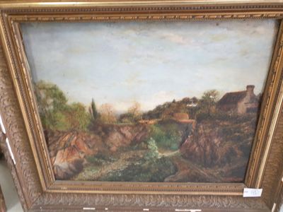 J. TABERLET (XX ème) Masure en campagne