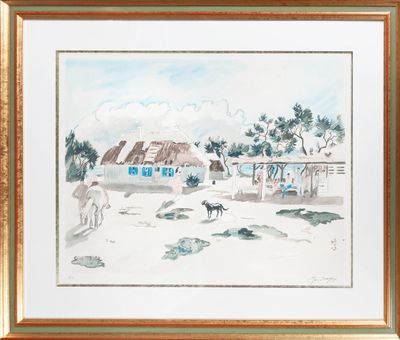 YVES BRAYER (1907-1990), « Paysage Camarguais », Lithographi…