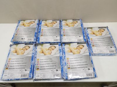 FLORA CASA lot de 7 housses de matelas *Neuf*