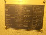 a sign on the wall of a building that says equipment selection and pressure equipment