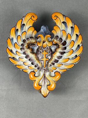 Emile GALLE (Lorraine). Belle boîte couverte héraldique en f… - Photo 1