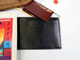 a wallet, a passport, and a book on a table