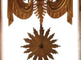 a clock that is hanging on the wall in the room