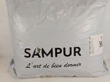 a bag of sampurr sitting on a table