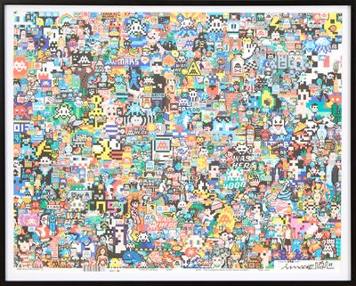 une image représentant un grand groupe de personnages de dessins animés