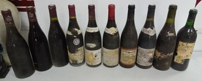 des bouteilles de vin sont alignées sur un comptoir