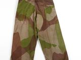 a close up of a pair of camouflage pants on a white background