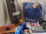 a picture of a dog ' s contents on a counter