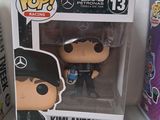 two pop vinyl figures of kim antonioello and a pop vinyl figure of kim antonioello
