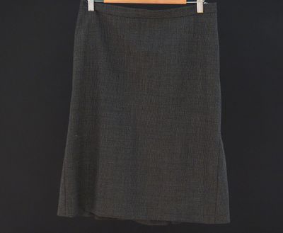 MOSCHINO, Jupe en laine (100%) noire et grise. Fermetre sur …