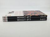 two books are stacked on top of each other on a white surface