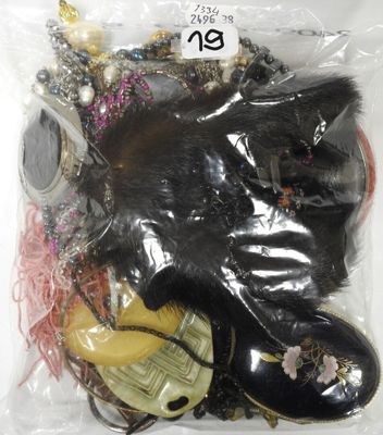 a bag of assorted items inside of a plastic bag