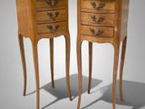 pair of louis xv style bedside tables