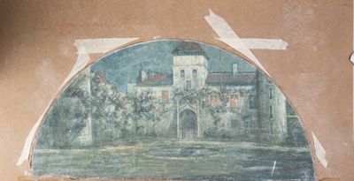 une image d'un tableau sur le mur d'un bâtiment