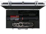 a black case with wires in it on a white background