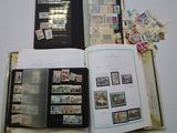a lot of stamps on the pages of a book