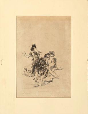 Gravure goyesque, France, XIXe siècle