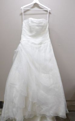 MARIAGE - Robe longue de mariée en organza - Pont mariage - …