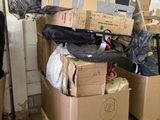 a pile of boxes that are stacked on top of each other