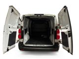 a white van with its doors open on a white background