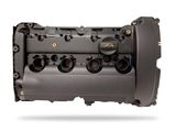 a close up of the engine block of a car