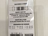 a plastic tag with a barcode on it on a table