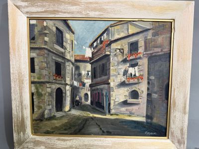 GALLAND Paysage Huile sur toile, signée en bas à droite