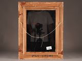 a picture of a man in a white shirt in a picture frame