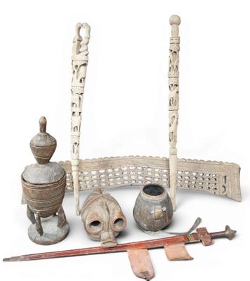 a group of objects that are sitting on a white surface