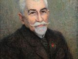 portrait d'un homme à la barbe et à la moustache blanches