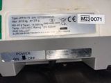 a close up of a machine with a power button on it