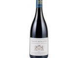 a bottle of red wine with a white background