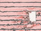tableau rose et noir avec un carré blanc au milieu