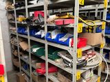 many shelves with many different types of items on them