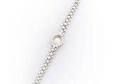 a diamond and white gold bracelet