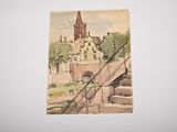 a picture of a painting on the wall of a building