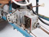 a close up of a car with a steering and a steering wheel