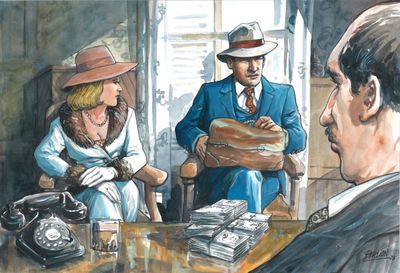 BERLION né en 1969. Agatha. La transaction.