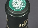 a close up of a bottle of wine with a label on it