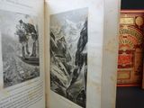 a book opened to show a picture of a man on a horse