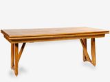 an image of a wooden table on a white background