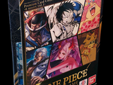 a picture of a one piece card game on display