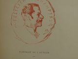 the front cover of a book with a drawing of a man ' s face