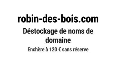 Nom de domaine robin-des-bois.com.