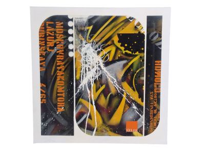 ECLOZ (1982), "Sans titre", aérosol sur toile, signé, 99. - Photo 1